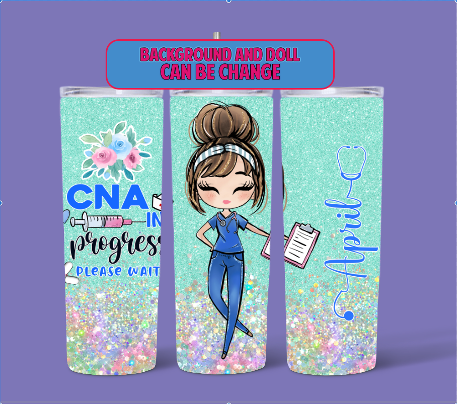 CNA in progress 20oz tumbler, Nurse tumbler, Gift for nursing student, RN gift, Future Nurse, Nursing student, Medical student gift