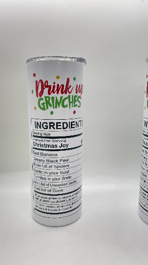 Christmas Grinch inspired 20oz Tumbler